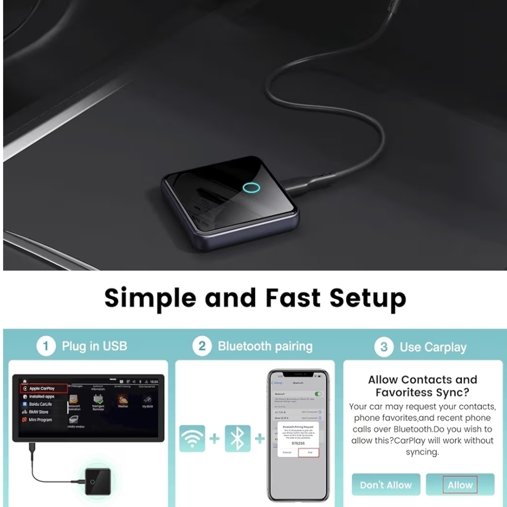 Wireless CarPlay Android Auto Adapter - Picture 5 of 11